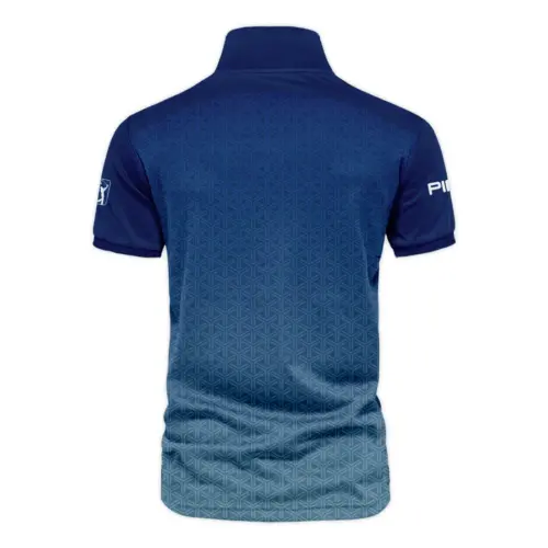 Golf Sport Pattern Blue Sport Uniform Update Logo 2025 PGA Championship Ping Vneck Polo Shirt Style Classic