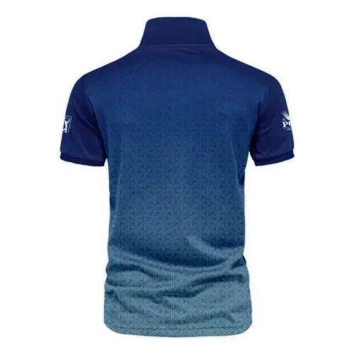 Golf Sport Pattern Blue Sport Uniform Update Logo 2025 PGA Championship Callaway Vneck Polo Shirt Style Classic
