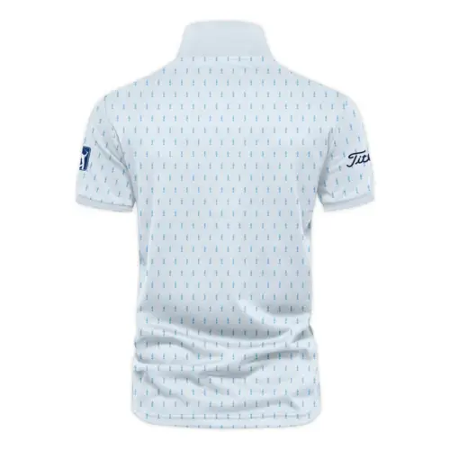 Golf Sport Light Blue Pattern Cup 152nd Open Championship Titleist Vneck Polo Shirt All Over Prints  QTTOP160624A01TLZVPL