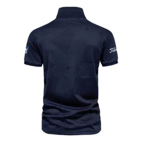 Golf Sport Navy Star 152nd Open Championship Pinehurst Titleist Vneck Polo Shirt Style Classic