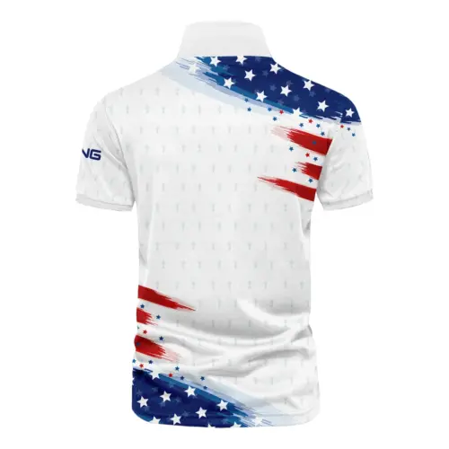 Golf Flag American Updated Logo 125th U.S. Open Ping Vneck Polo Shirt Style Classic Polo Shirt For Men