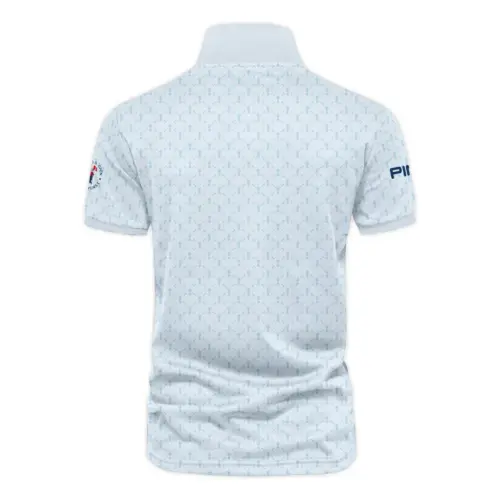 Golf Sport Pattern Blue Sport Uniform Updated Logo 125th U.S. Open Ping Vneck Polo Shirt Style Classic