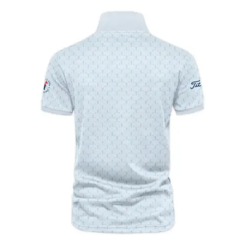 Golf Sport Pattern Blue Sport Uniform Updated Logo 125th U.S. Open Titleist Vneck Polo Shirt Style Classic