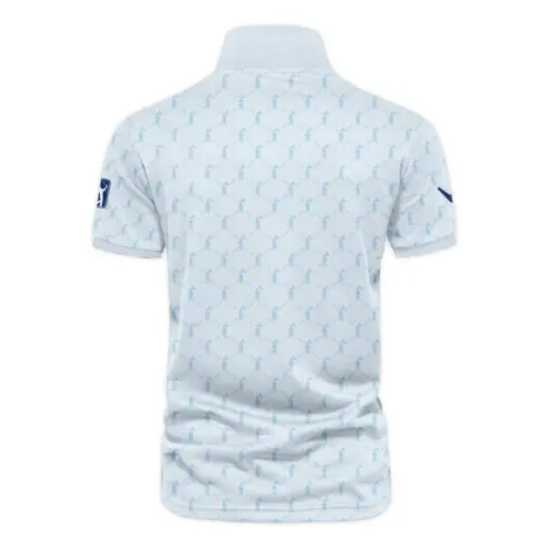 Golf Sport Pattern Light Blue Style Updated Logo 125th U.S. Open Callaway Vneck Polo Shirt Style Classic