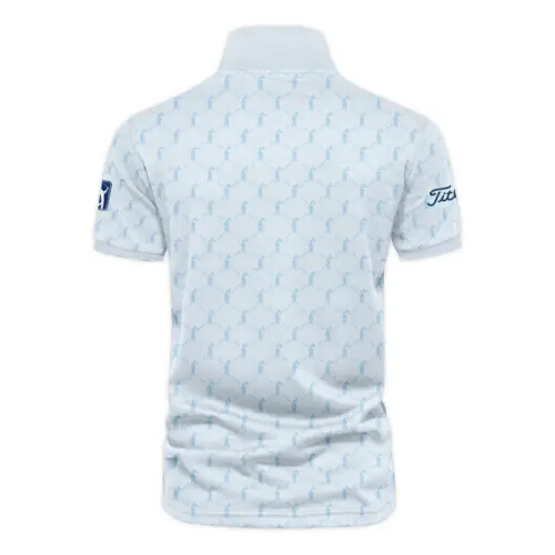Golf Sport Pattern Light Blue Style Updated Logo 125th U.S. Open Titleist Vneck Polo Shirt Style Classic
