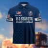 Premium US Coast Guard Polo Shirt, Gifts For US Veterans, Gifts On Father's Day, Independence Day, Armed Forces Day, Veterans Day, Memorial Day