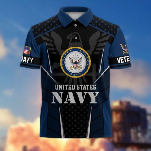 Premium US Army Polo Shirt, Gifts For US Veterans, Gifts On Father's Day, Independence Day, Armed Forces Day, Veterans Day, Memorial Day