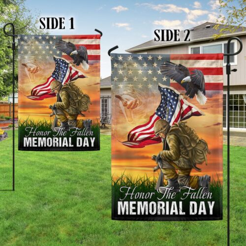 Memorial Day US Veteran Honor The Fallen Flag