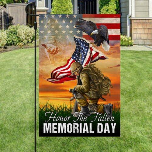 Memorial Day US Veteran Honor The Fallen Flag