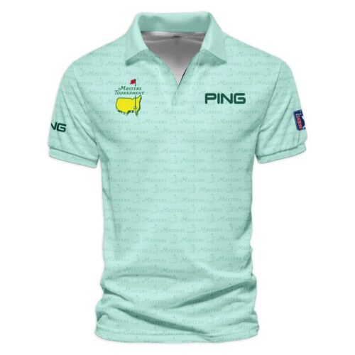Special Release Ping Masters Tournament Golf Vneck Polo Shirt All Over Prints