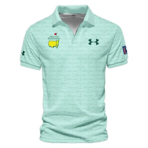 Special Release Under Armour Masters Tournament Golf Vneck Polo Shirt All Over Prints