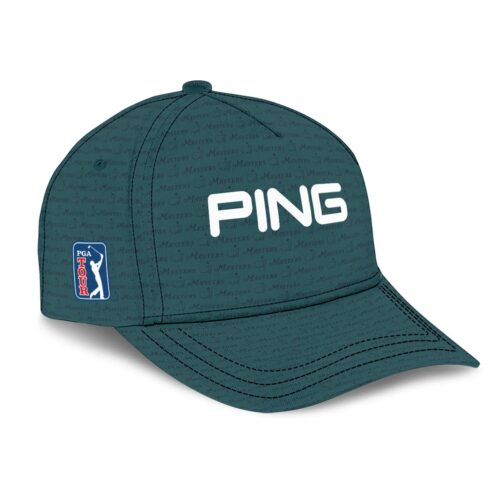 Golf Pattern Dark Green Ping Masters Tournament Style Classic Golf All over Print Cap